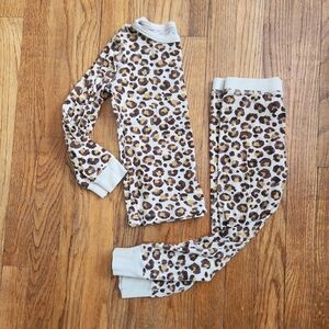 Crewcuts Girls Pajama Set in Leopard Pattern